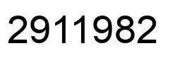 Number 2911982 black image
