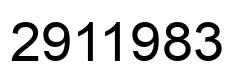 Number 2911983 black image