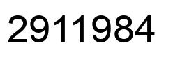 Number 2911984 black image