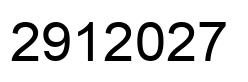Número 2912027 imagen negro