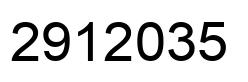 Number 2912035 black image