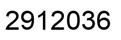 Number 2912036 black image