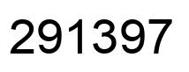 Number 291397 black image