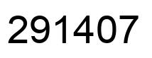 Number 291407 black image