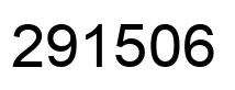 Number 291506 black image
