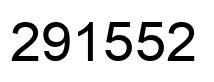 Number 291552 black image