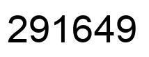 Number 291649 black image