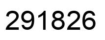 Number 291826 black image