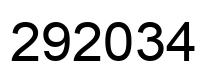 Número 292034 imagen negro