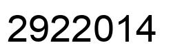 Número 2922014 imagen negro