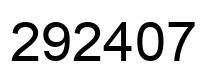 Número 292407 imagen negro