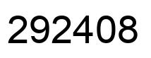 Número 292408 imagen negro