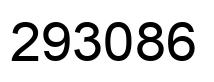 Number 293086 black image