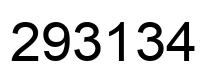 Number 293134 black image