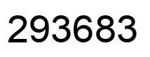 Number 293683 black image