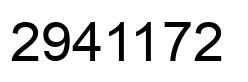 Number 2941172 black image