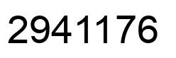 Number 2941176 black image