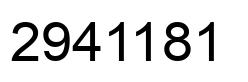Number 2941181 black image