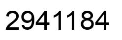 Number 2941184 black image