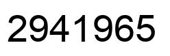 Number 2941965 black image