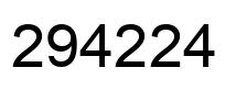 Número 294224 imagen negro
