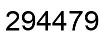 Número 294479 imagen negro