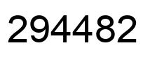 Número 294482 imagen negro