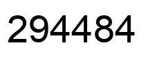 Número 294484 imagen negro