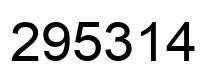Número 295314 imagen negro
