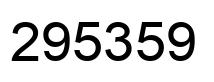 Número 295359 imagen negro
