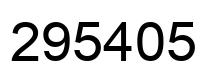 Número 295405 imagen negro