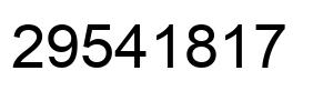 Number 29541817 black image