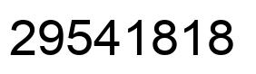 Number 29541818 black image