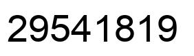 Number 29541819 black image