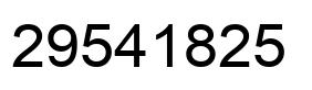 Número 29541825 imagen negro