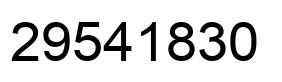 Number 29541830 black image