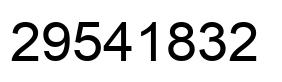 Number 29541832 black image