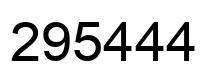 Número 295444 imagen negro