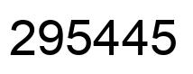 Número 295445 imagen negro