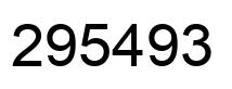 Número 295493 imagen negro