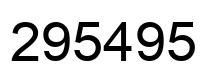 Número 295495 imagen negro