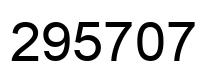Número 295707 imagen negro