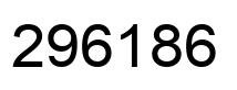 Number 296186 black image