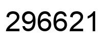 Número 296621 imagen negro