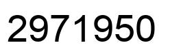 Number 2971950 black image