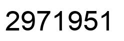 Number 2971951 black image