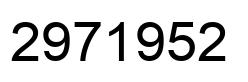 Number 2971952 black image