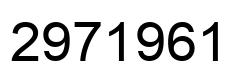 Número 2971961 imagen negro