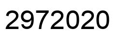 Número 2972020 imagen negro