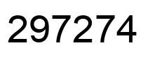 Number 297274 black image